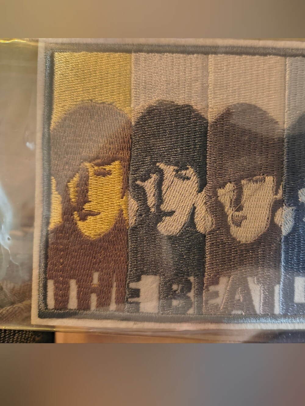 Beatles Iron Patch In Blue And Grey Brand New